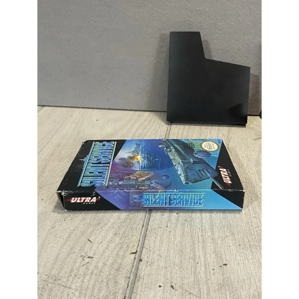 Nintendo NES Silent Service Game Complete with Box and Manual